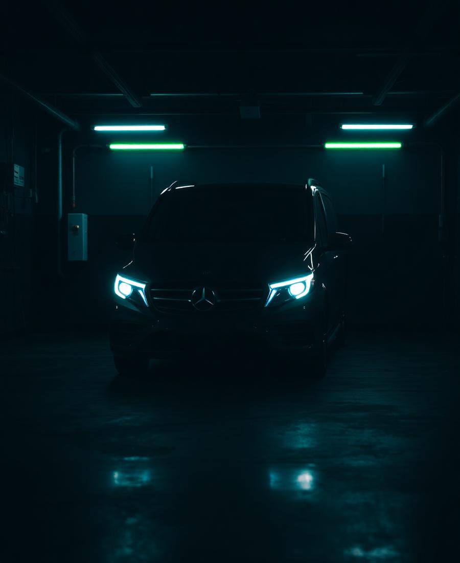 Carro de passeio em manutenção elétrica na oficina